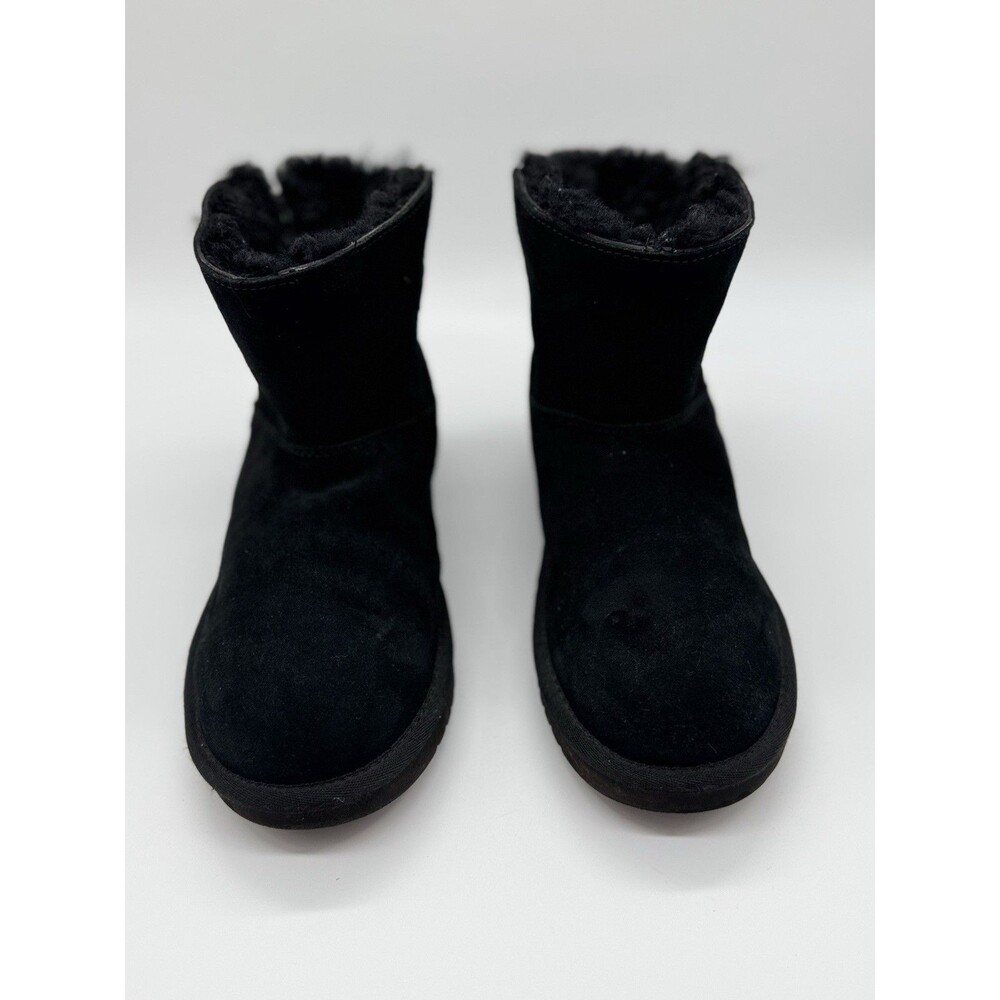 Koolaburra by UGG Jaelyn Mini Black Suede Fur Boots Womens SIZE 8